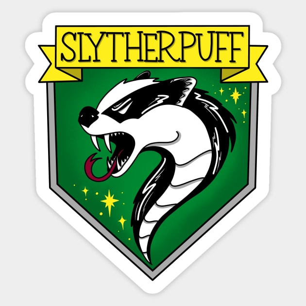 Slytherpuff Crest Sticker by Thenerdlady